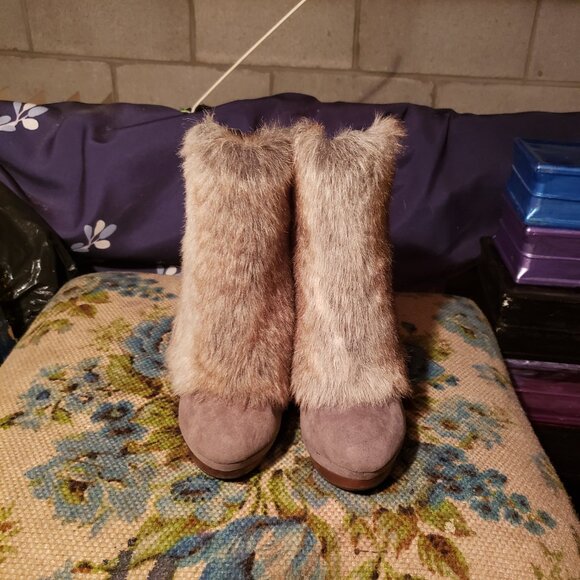 Aldo ankle boots with fur - Picture 3 of 14